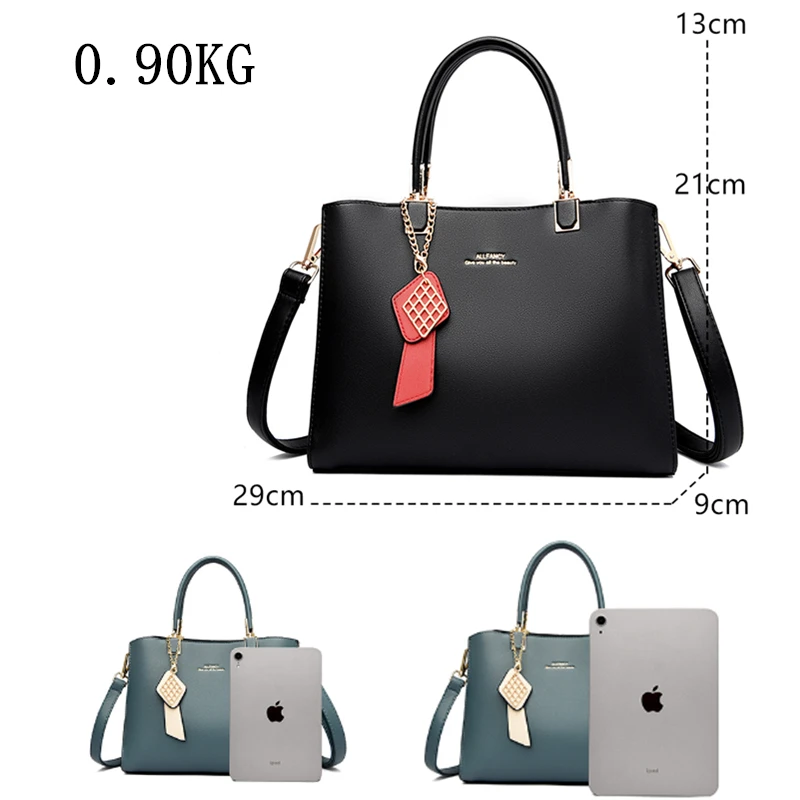 Damska luksusowa miękka skórzana torebka damska duża torebka damska kwadratowa torebka na ramię Bolsas Femininas Sac New Fashion Crossbody Bags