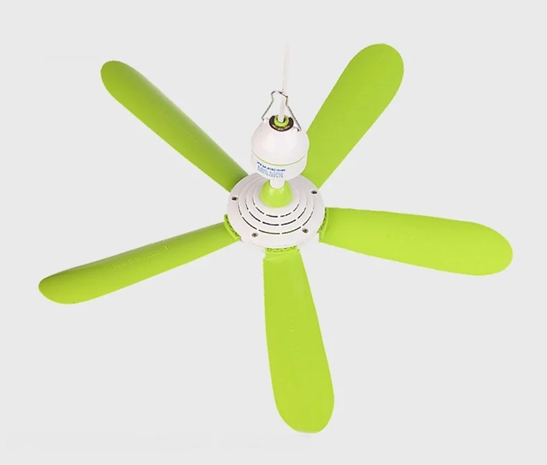 AC220-240V Kipas Langit-langit Mini Listrik Daya 20W Kipas Kelambu 500Mm Kipas Langit-langit Angin Lembut 5 Bilah Kipas Gantung