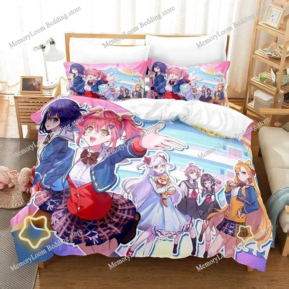 3D Print Anime Kawaii Girl World Dai Star Bedding Set Single Twin Full Queen King Size Bed Set Adult Kid Bedroom Duvetcover Sets