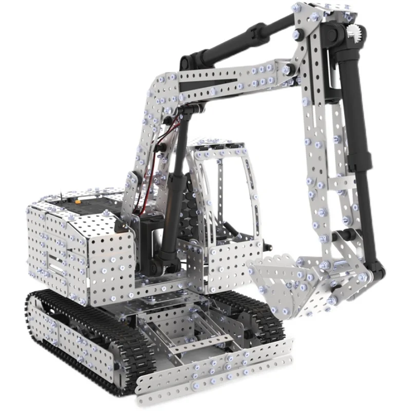 High Difficulty Assembling Toy Remote Control Tank Model over 14 Years Old Assembling Engineering Forklift Excavator Mechanical