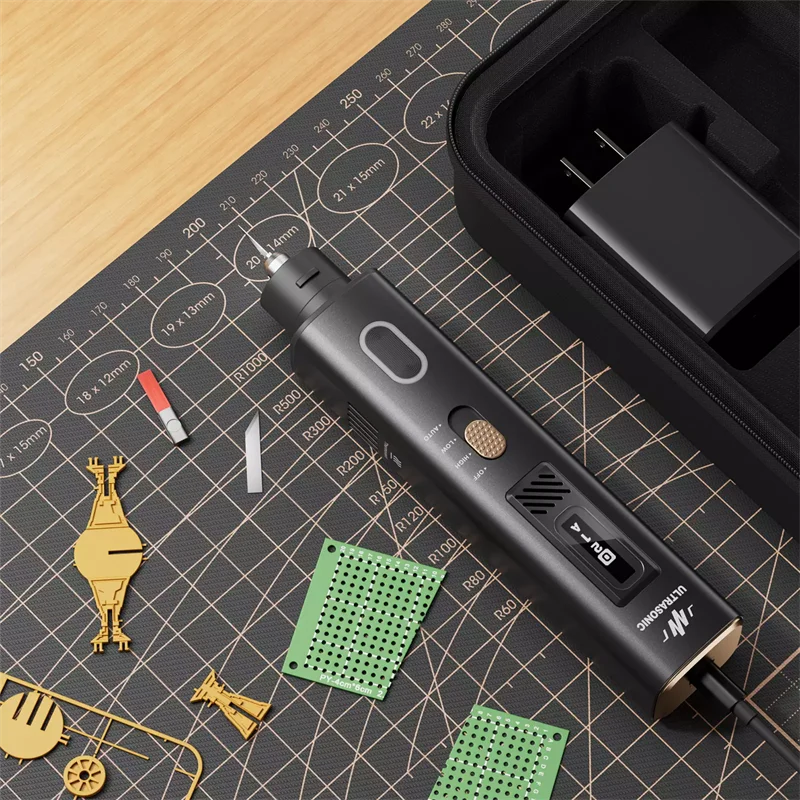 JAKEMY JM-Y10 Ultrasonic Cutting Knife with OLED Screen LED Lighting Multi-function Glue Removal Line Cutting Polishing Pen