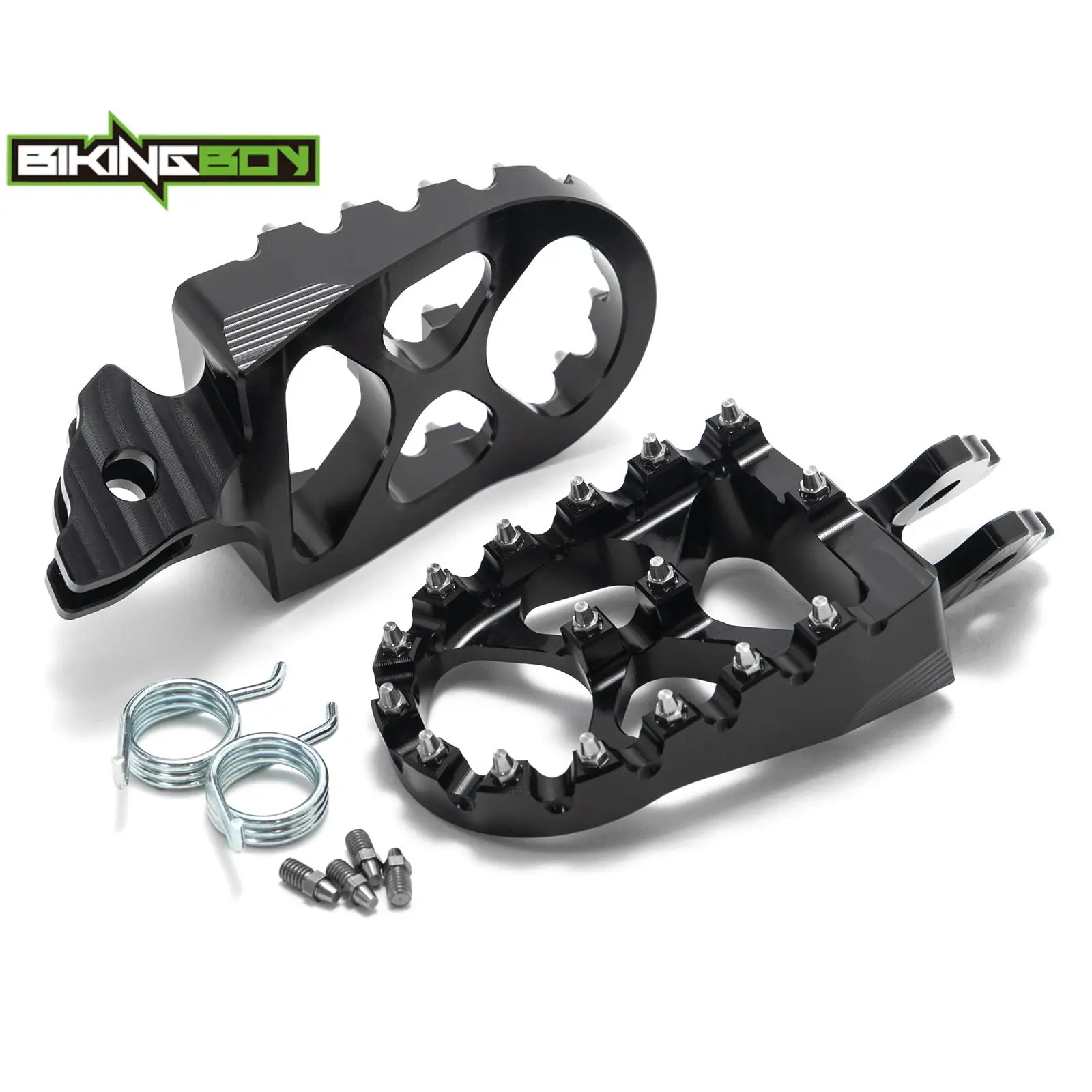 BIKINGBOY Foot Pegs Rests Footpegs For Apollo RFN For Beta Explorer Pedals Wide Pedals Footrests Electric Dirt Alloy Off-road MX