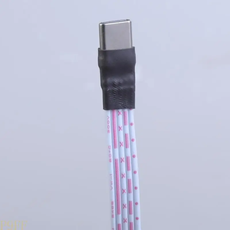 

CS1W Type C to Type C Cable Male Silicone Flat Wire Supports 2A Charging 480Mbps Data Transfer Cable for Phone Cameras