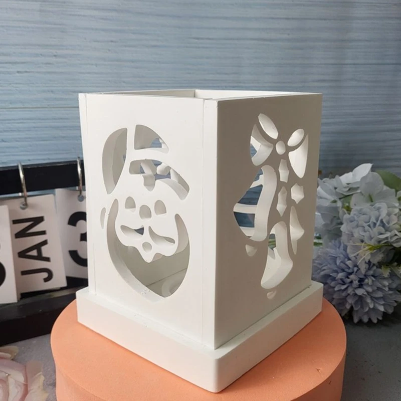 Silicone Molds for Gypsum Decoration 3D Detailed Christmas House Shapes Ornament Dropship