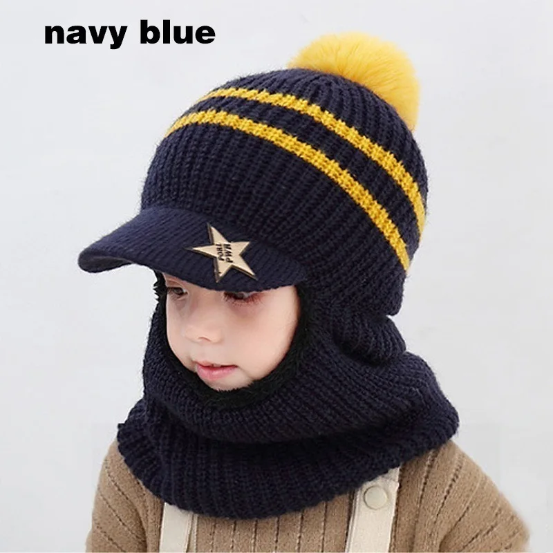 Little maven 2023 Baby 1pcs Hat Boys and Girls Autumn and Winter Thick Scarf Mask Hat Lovely and Warm for Kids 2-5year images - 6