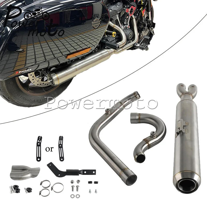 

Для Harley Low Rider ST 25-26 FXLRST: глушитель Big Bore Stepped 1 3/4" - 2" (2-в-1) с теплозащитным экраном и крепежом