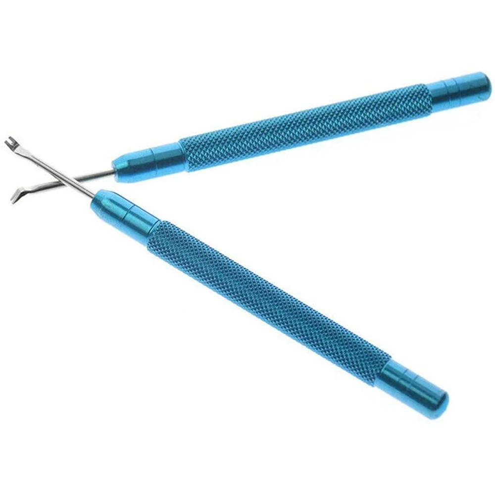 Kit d'Outils de Réparation de Montre, Extracteur Manuel, Barre de Rechange, Accessoires Bleu + Rouge, 2 Pièces