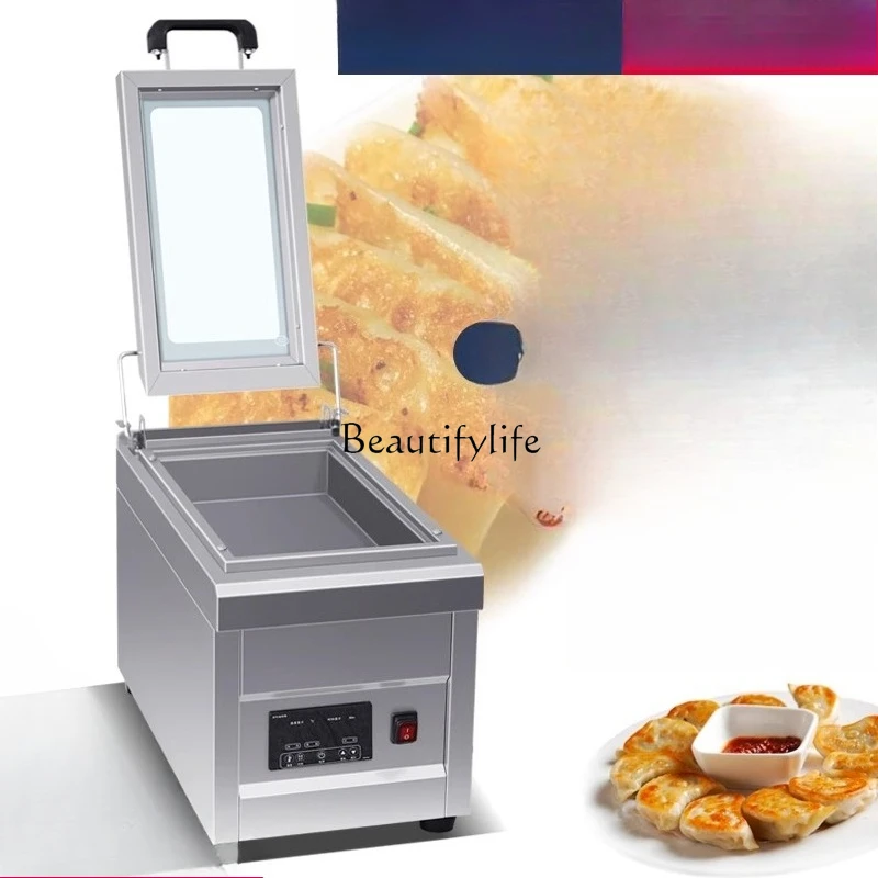 3Pot sticker commercial stall constant temperature square electric cake bell automatic