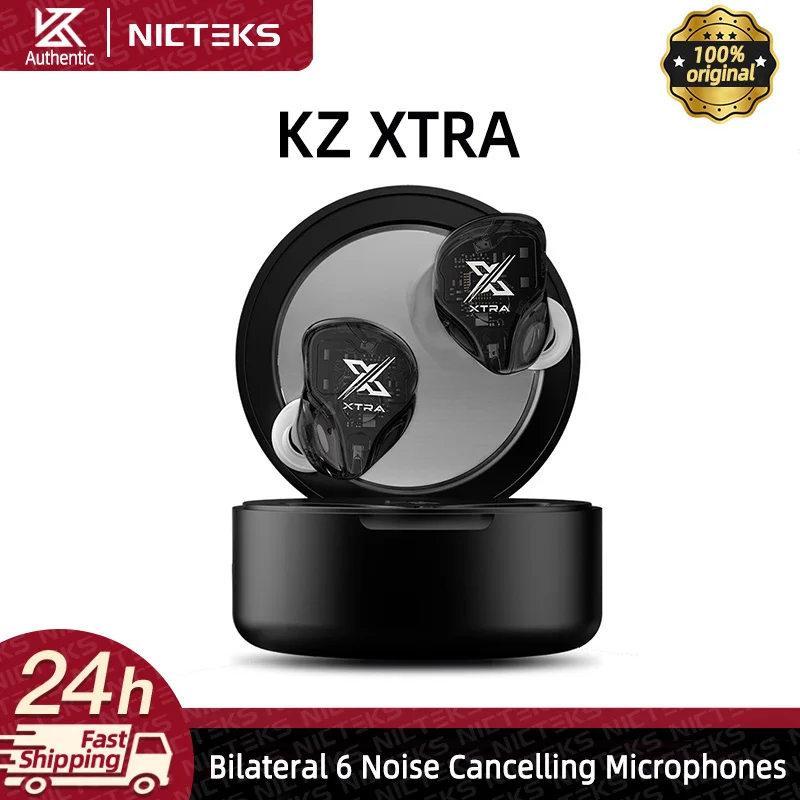 KZ Xtra TWS Wireless Bluetooth Earbuds Noise Cancelling Earphones Multi-Mode ANC QCC3091 bluetooth 5.4 headphones In-Ear Earbud