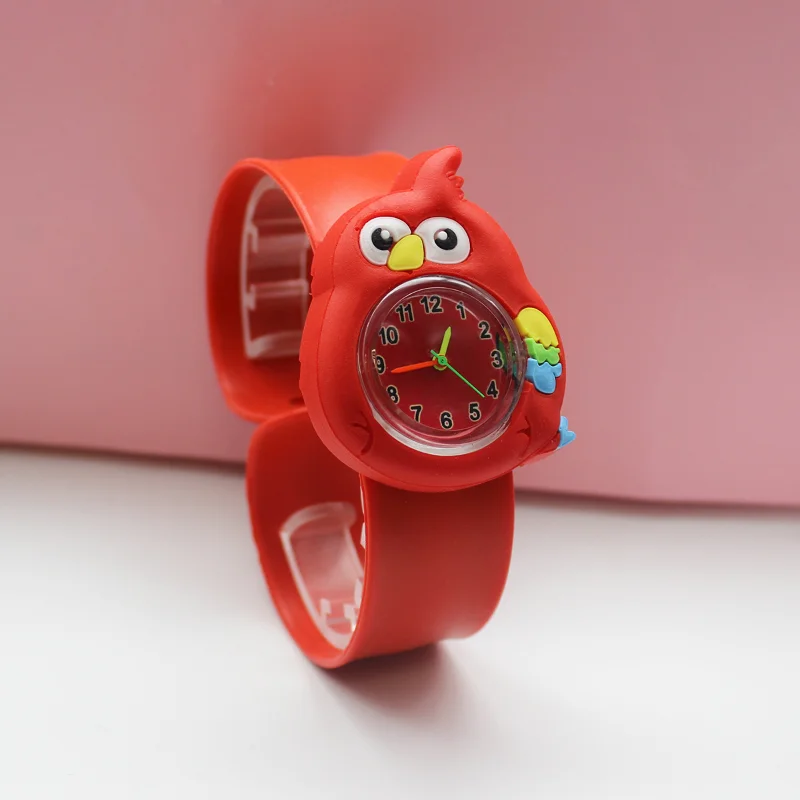 Fashion Cartoon Unicorn Flash Light Girls Watches Kids with Bracelet Silicone Strap Children Watches Clock