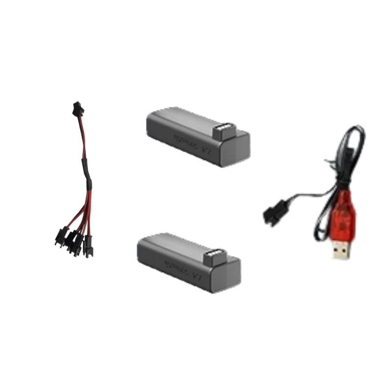 R37 RC Robot chien batterie R27 Robot chien pièces de rechange accessoires 7.4V 500Mah batterie USB ligne 4To1 ligne pour R37 RC Robot chien