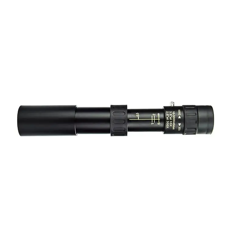 Telescopio Monocular HD 10-300X40 de Alta Potencia con Zoom, Telescopio para Teléfono Móvil con Soporte para Observación de Aves, Caza y Camping al Aire Libre