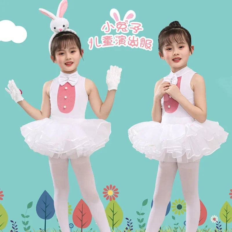 bunny-children's-costume-rabbit-performance-wear-girls-white-ballet-pettiskirt-children's-dancing-dress-outfits-ballet-dress