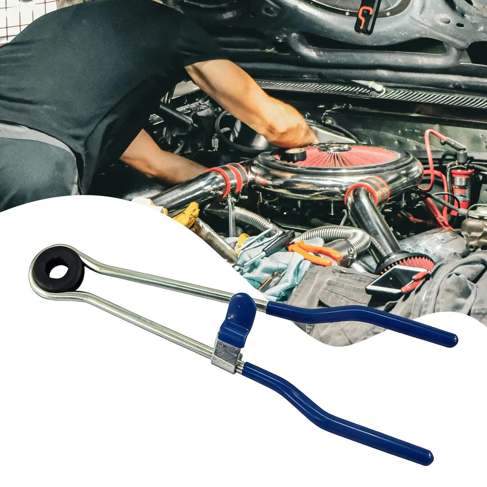 Brake Hose Clamping Pliers Steel Hand Tool for Vehicle Hydraulic Line Maintenance Automotive Mechanical Tooling Garage