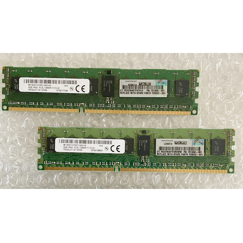 

1/шт для MT RAM 8GB 8G 1RX4 DDR3L 1600 PC3L-12800R память высокого качества Быстрая доставка