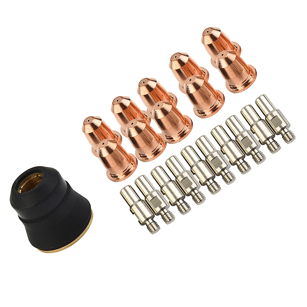 Superior Replacement Plasma Electrode Set for Trafimet 21pcs S45 Electrode PD011608 PR0110 Torch Cutter Tip + Cap