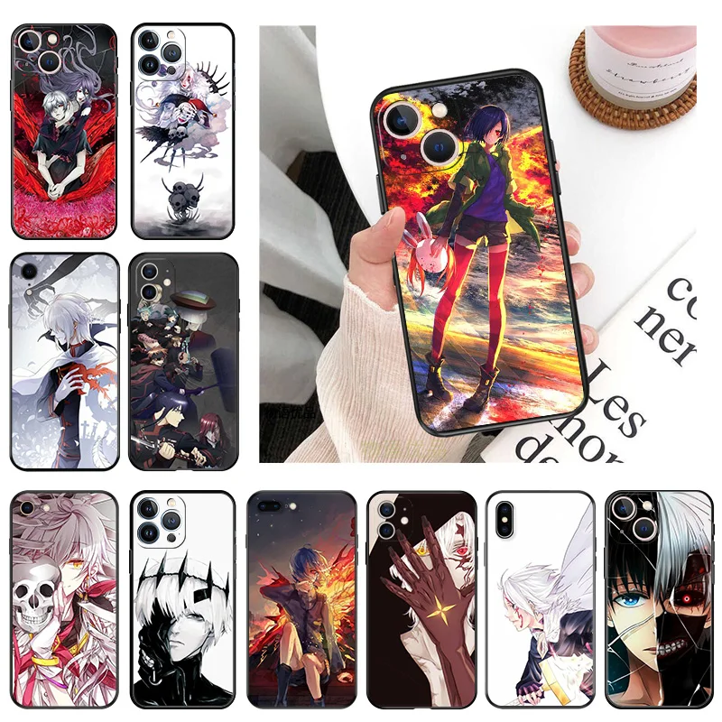 Ultra Thin Matte Soft Tokyo Ghoul D. GRAY-MAN Phone Case For iPhone 16Pro 15 14 13 12 Mini 11 16 Pro Max 7 8 Plus XR SE Cover