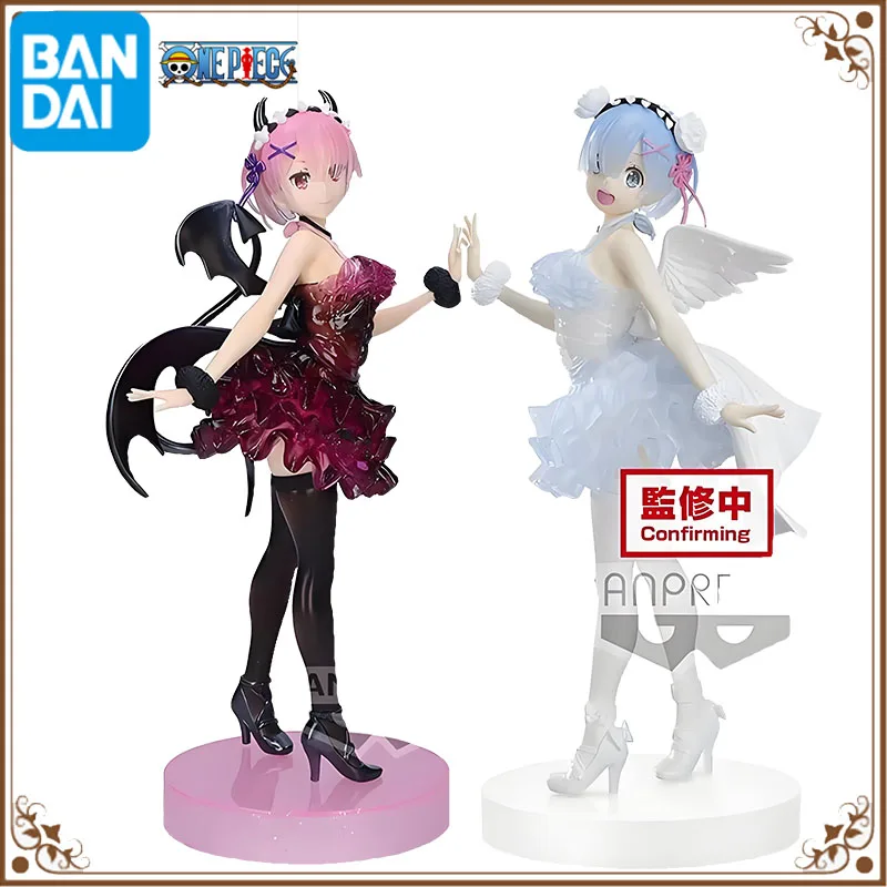 Bandai Banpresto Anime ESPRESTO Re: ZERO - Starting Life in Another World Rem Ram Anime Action Figure ToysGift Collectible Model