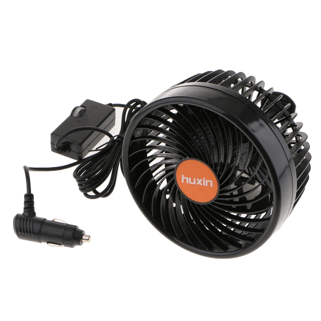 6 Inch 24V 12W Car SUV Truck Plug In Electric Fan With Lighter Low Energy Consumption