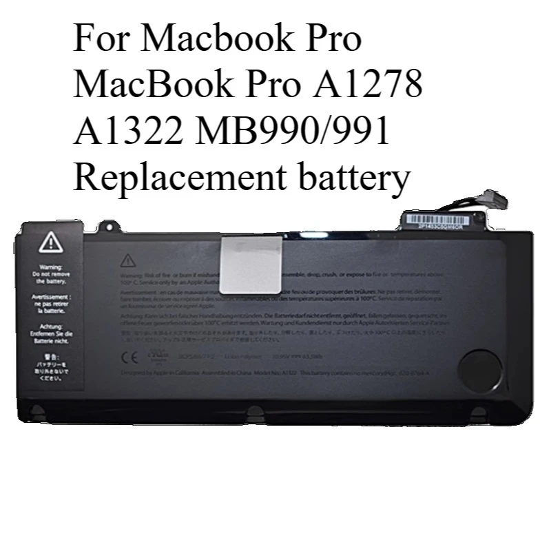 

High-Performance battery for Macbook Pro MacBook Pro A1278 A1322 MB990/991 Replacement battery