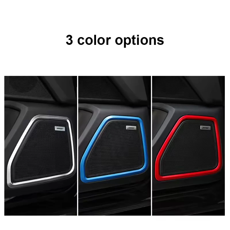 

4 штуки декоративных накладок на динамики дверей из нержавеющей стали серебристого цвета для Porsche Macan 2014-2024