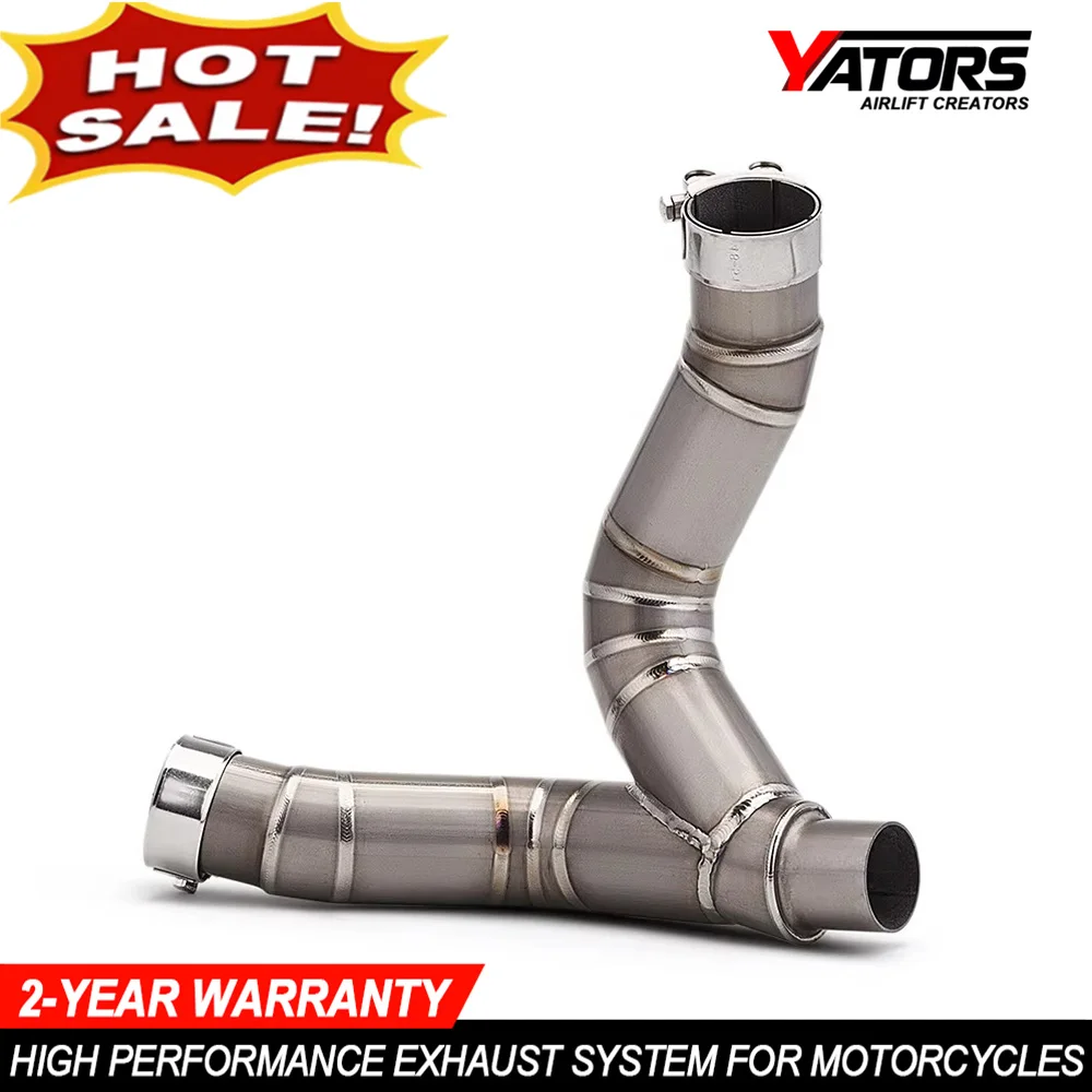 Motorcycle Exhaust Escape Systems For Monster 950 937 2021-2023 Motorbike Titanium Middle Link Exhaust Pipe Moto Parts