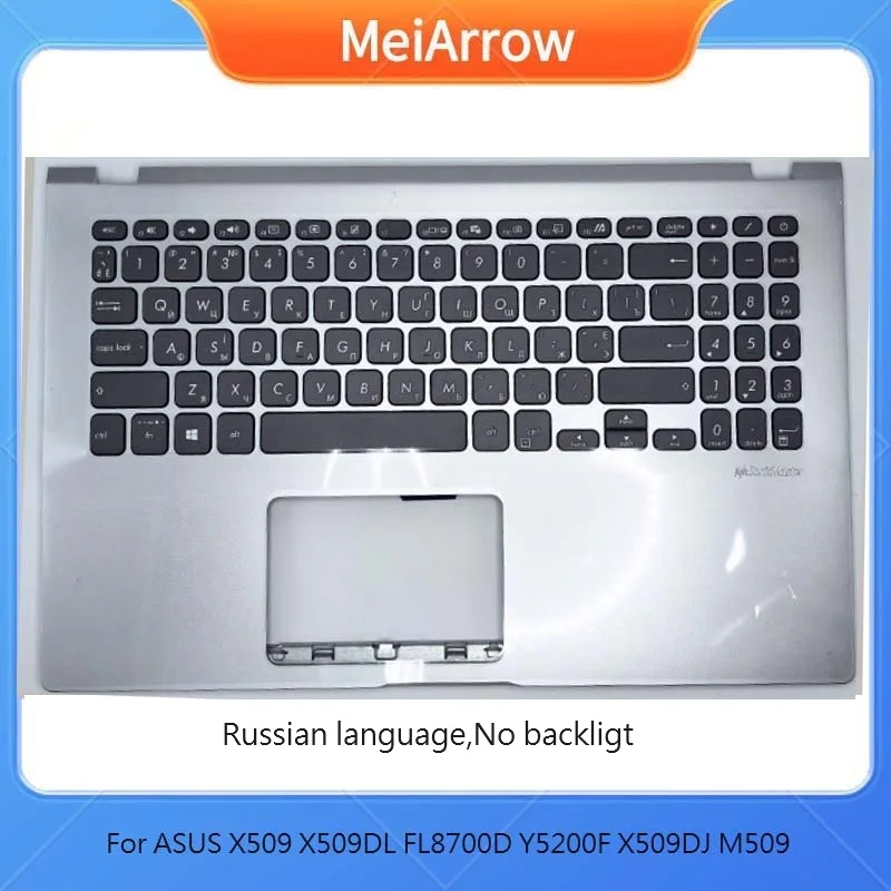 New/org For ASUS X509 X509DL FL8700D Y5200F X509DJ M509 palmrest RU Russian keyboard upper cover C shell ,Silver