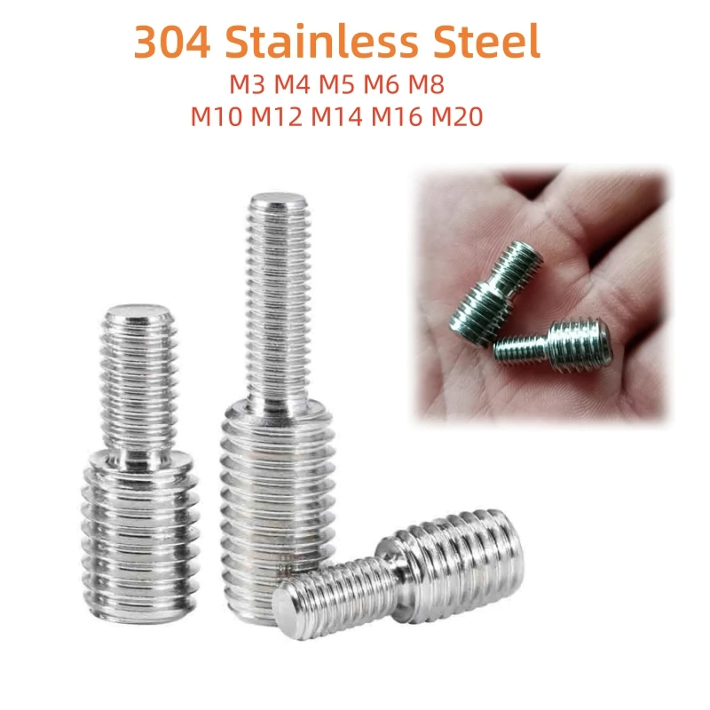 

Переходной винт с двойной головкой «папа-папа» M3 M4 M5 M6 M8 M10 M12 M14 M16 M20 304 Переходник для камеры из нержавеющей стали