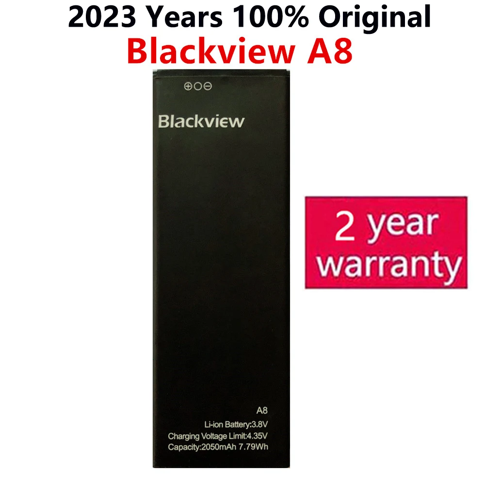 

2023 100% New Blackview A8 Battery Replacement 2050mAh Li-ion Backup Battery For Blackview A8 Smart Phone Batteries Bateria