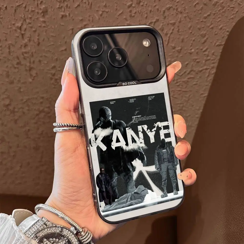 حافظة هاتف K-Kanye West Bully لهاتف iPhone 17,16,15,14,13,12,11,Pro,Max,Plus,E,Air,Mini Black Tpu