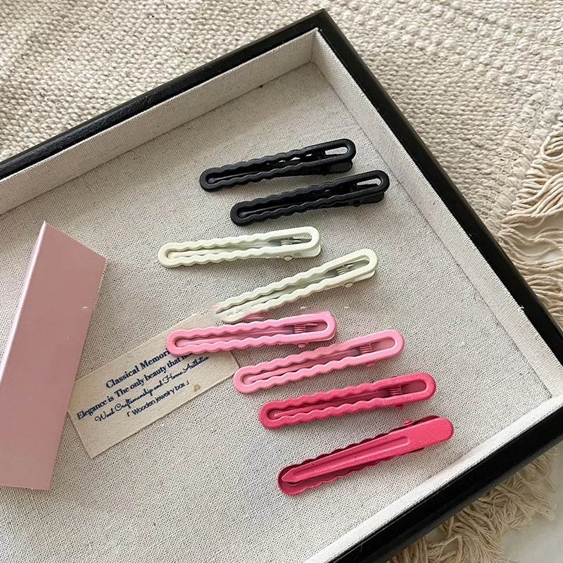 Thin Wave Side Duckbill Hairpins Colorful BB Hairpin Hair Side Clips For Girls Women Kids Hair Accessories Decoration Gift