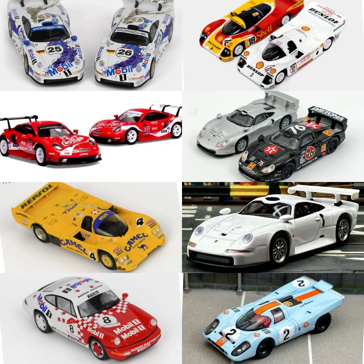 

Tiny Sparky Porsche, Collection, Microshadow 956 911 962 Bay Le Mans Model 1:64