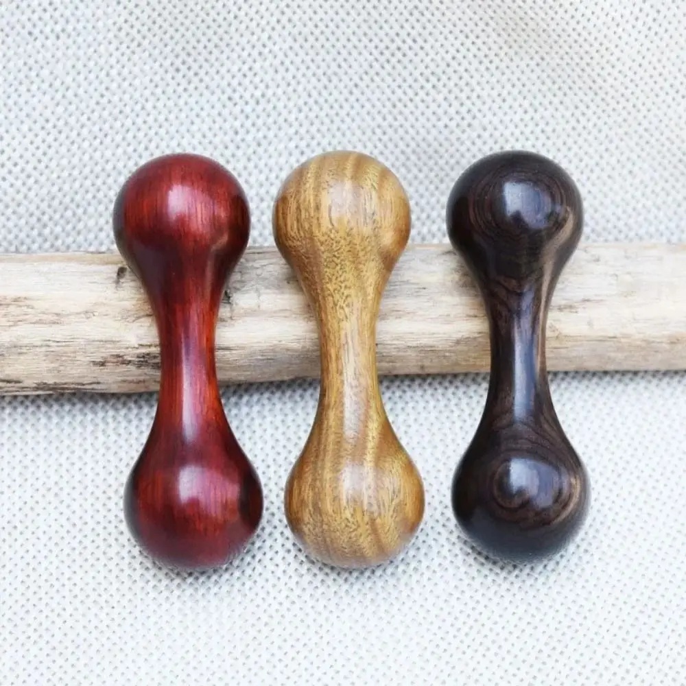 New Wooden Finger Bone Toys Mini Rotating Hand Spinner Dumbbell Rosewood Ebony Finger Joints Gyro Gifts