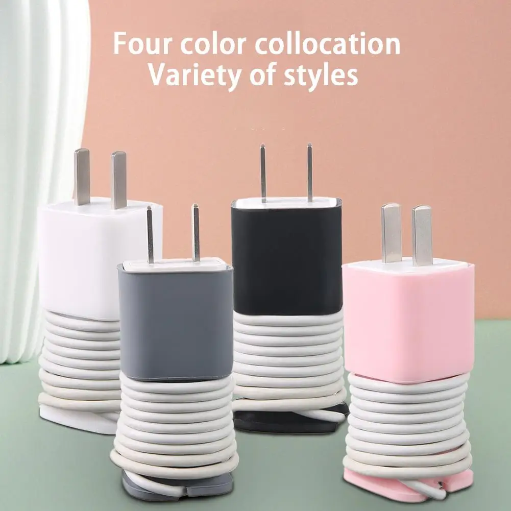 Silicone Charger Protector 20w/18w Data Cable Winder Anti-Break Protection Cable Storage For Iphone 12 Charger Protective C U5E5