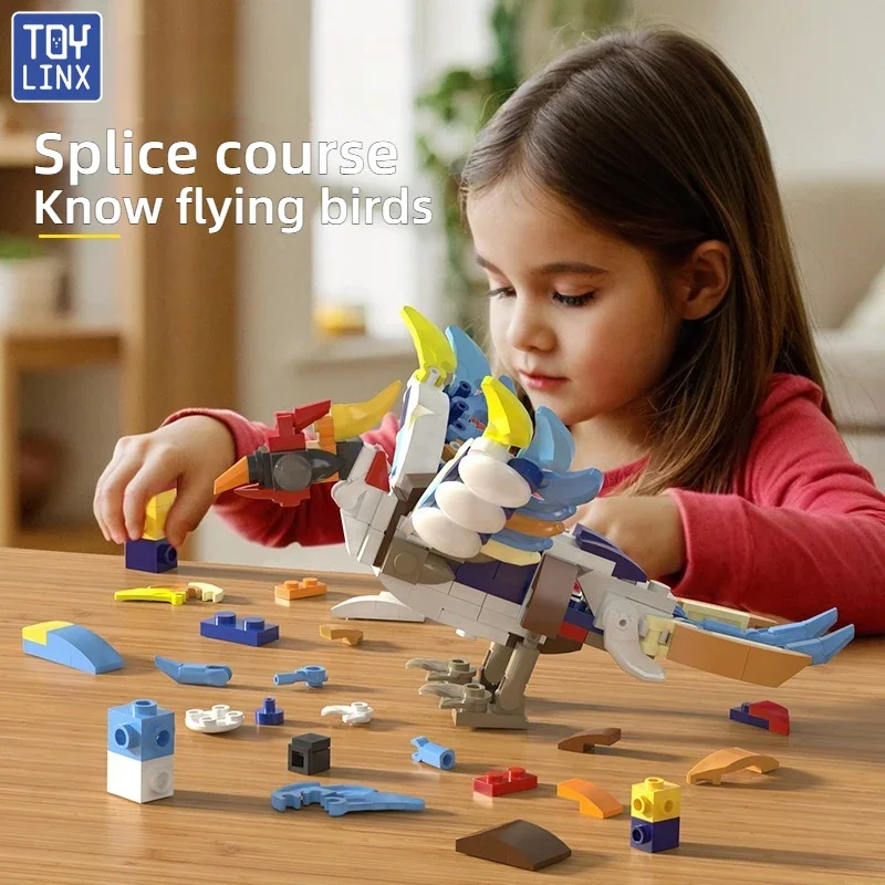 10-in-1 Bird Animal Building Blocks Educational Fun DIY Brick Set Toys with Realistic Designs Birthday Present for Children Kids