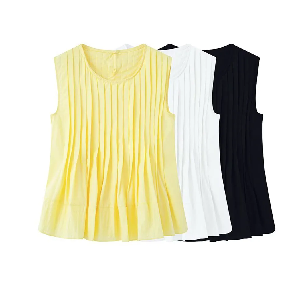 

Korejepo New Women Clothing European American Style Fashionable Versatile Slimming Loose Vest Shirt Top