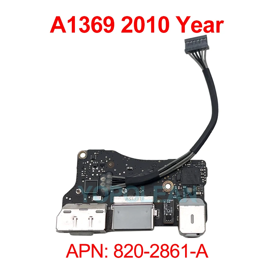 الأصلي I/O USB الصوت مجلس ل ماك بوك اير 13 "A1369 A1466 الطاقة DC جاك 2010 2011 2012 2013 2014 2015 2017 سنوات