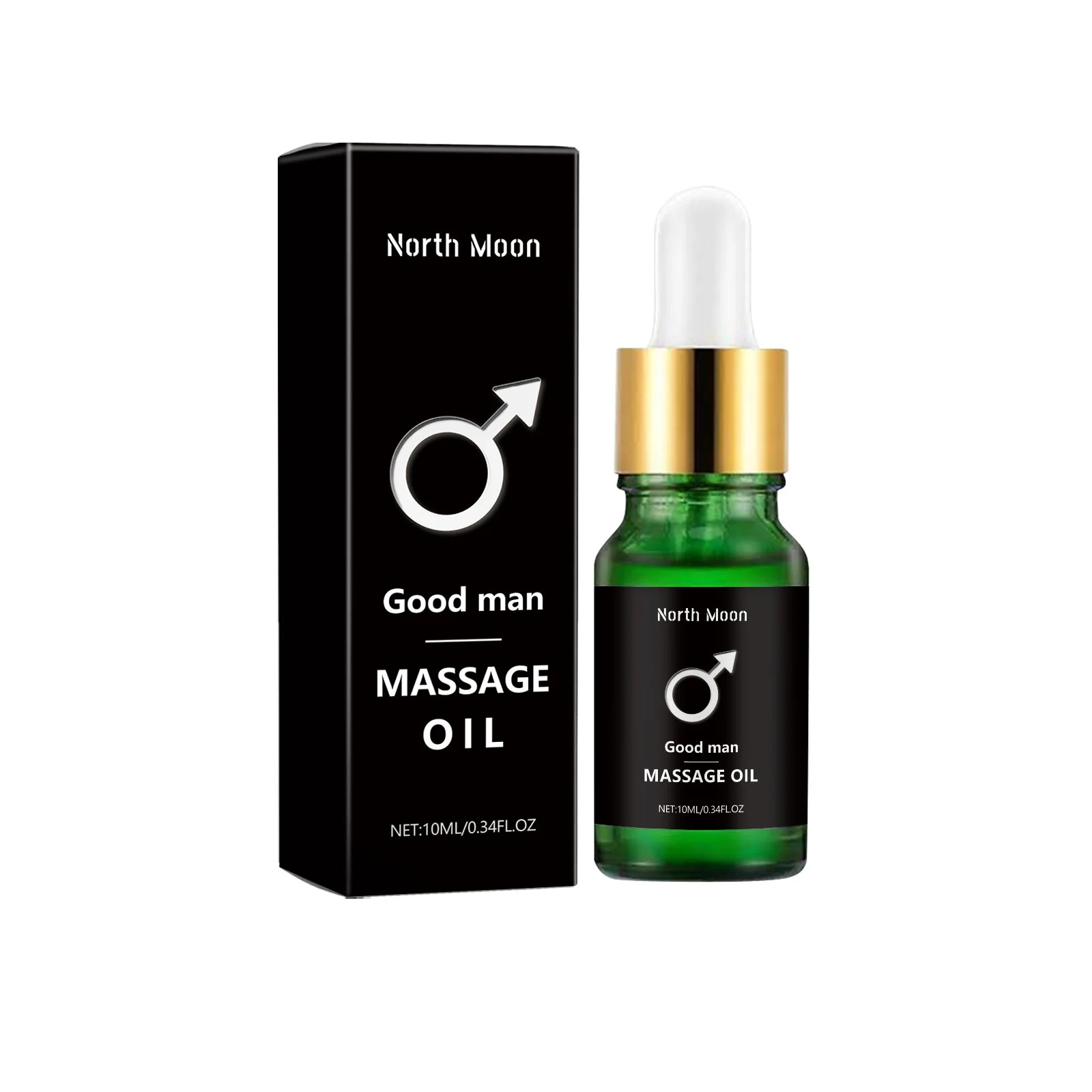 Men's Vitality Massage Oil, Nourishing Body Care Essential Oil for Men, Daily Body Maintenance & Moisturizing