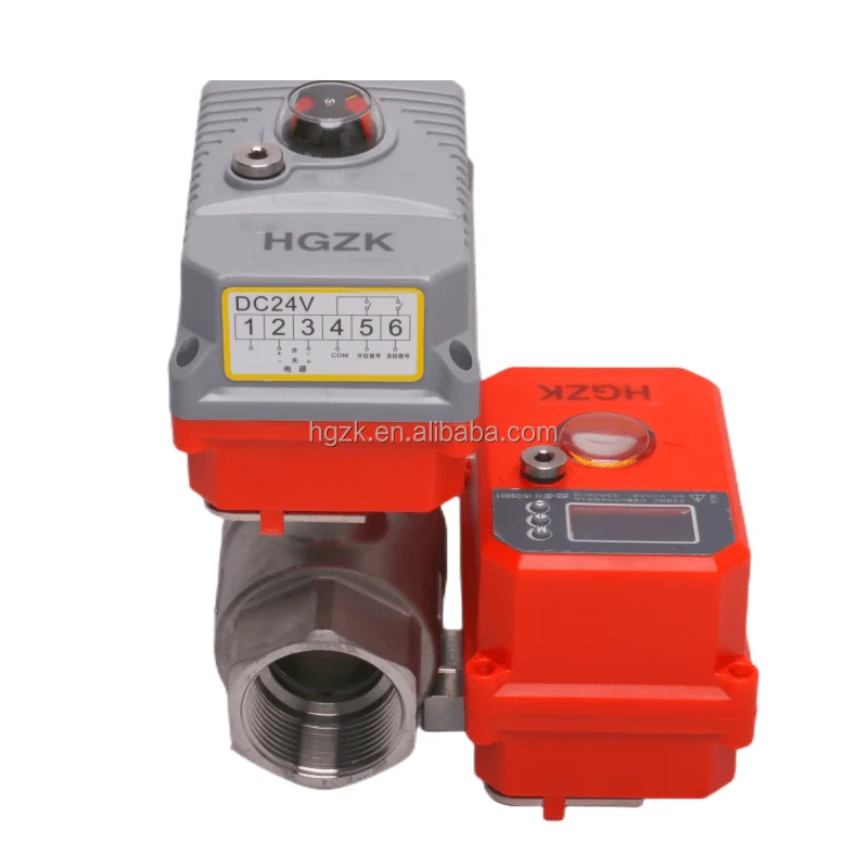 مشغل صمام الكرة الكهربائية أمازون نموذج جديد ساخن 2 طريقة SS 304 316 مشغل صمام كروي كهربائي من الفولاذ المقاوم للصدأ