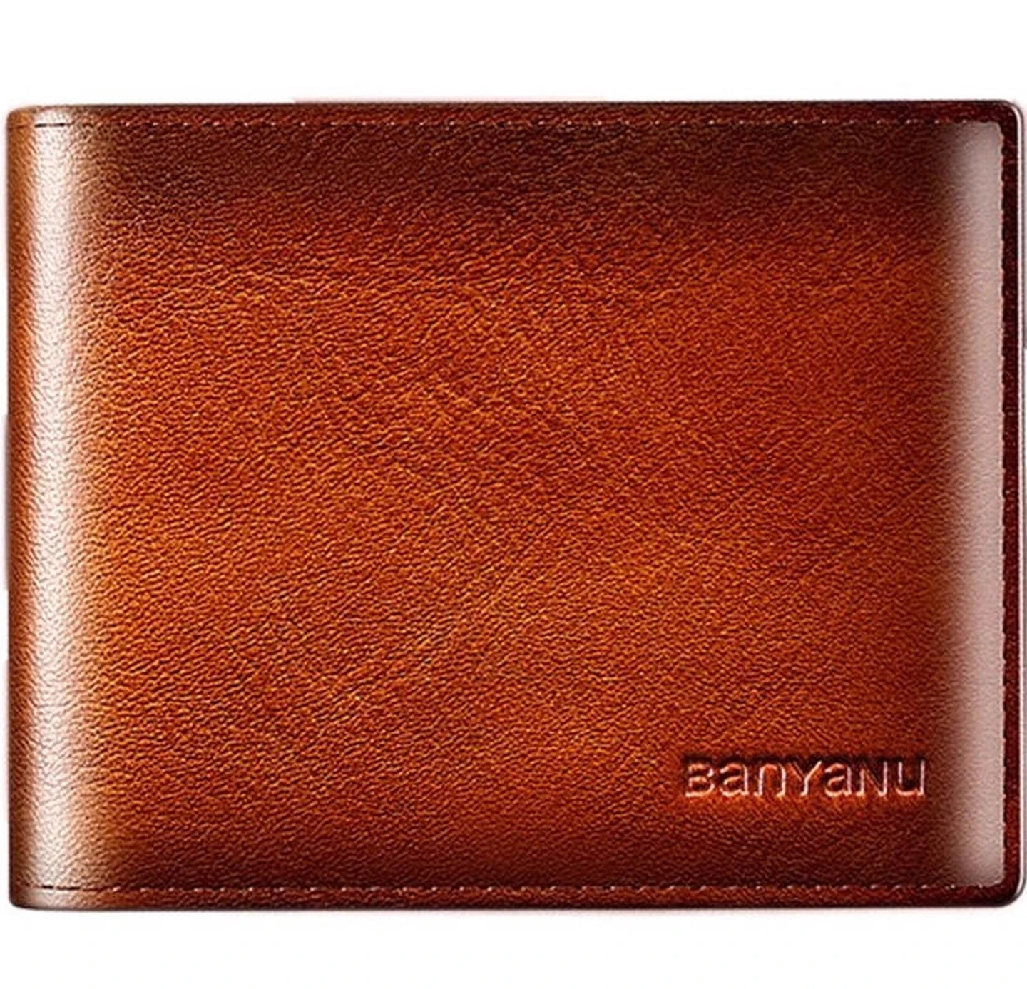 

Top-grain leather card holder, handmade anti-theft RFID wallet, genuine leather ID and coin pouch