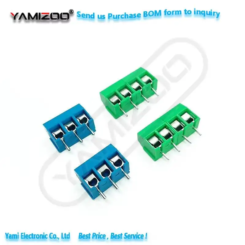 10 Stück Verdrahtungsklemmen MG KF301-5.0MM Pitch 2P 3P 4P, verbindbar, Kupfer, umweltfreundlich, Schraubtyp 300V/10A – Detail 5