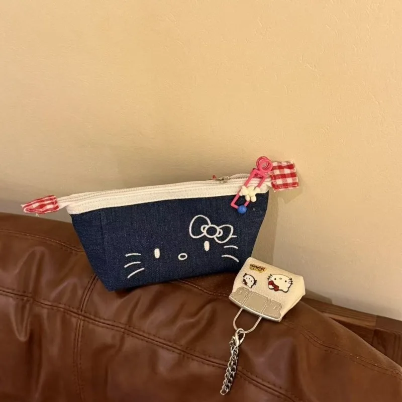 

Hello Kitty Storage Bag Versatile Cute Anime High Beauty Cowboy Student Stationery Supplies Large Capacity Girl Gift Wholesale