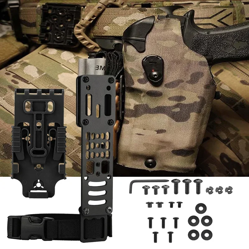Quick Locking System Kits with Tactical Modular Holster Adapter ,With Drop Leg Holster Platform wit
