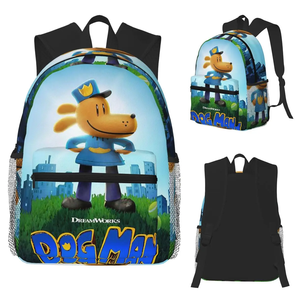 

Dog Man Dogman Movie 2025 Comic Student Backpack School Bag Hiking Travel Daypack for Men Women Fashion Bookbag Shoulder Bags