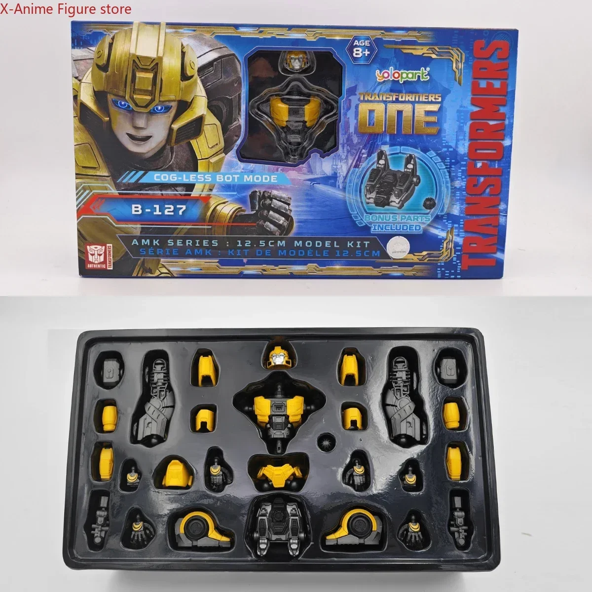 

In Stock Transformation Toy B-127 Bee Log-less 12.5CM AMK Series Assembly Model Kit Transformed Action Figures Gift Collection