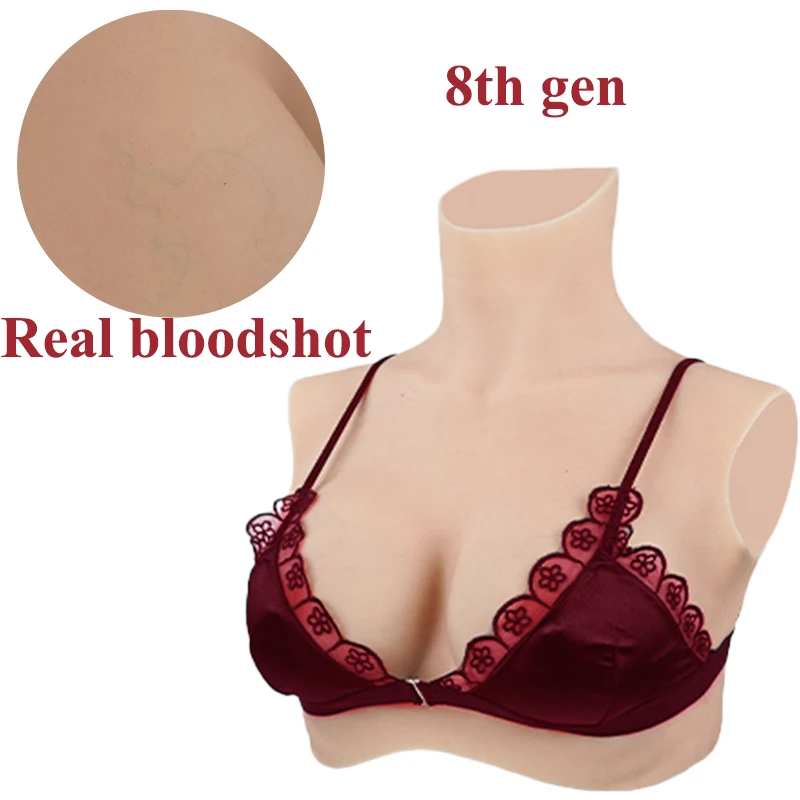 

KUMIHO 8TH GEN Sissy No Oil Fake Boobs Realistic Silicone Breast Forms with Airbag Men Sexy Cosplay Silicon Breast Transgender