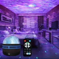 LED Galaxy Projector Night Light USB Rotating Magic Star Moon Lamp Remote Control Colorful Sky Light for Bedroom Kids Room Decor