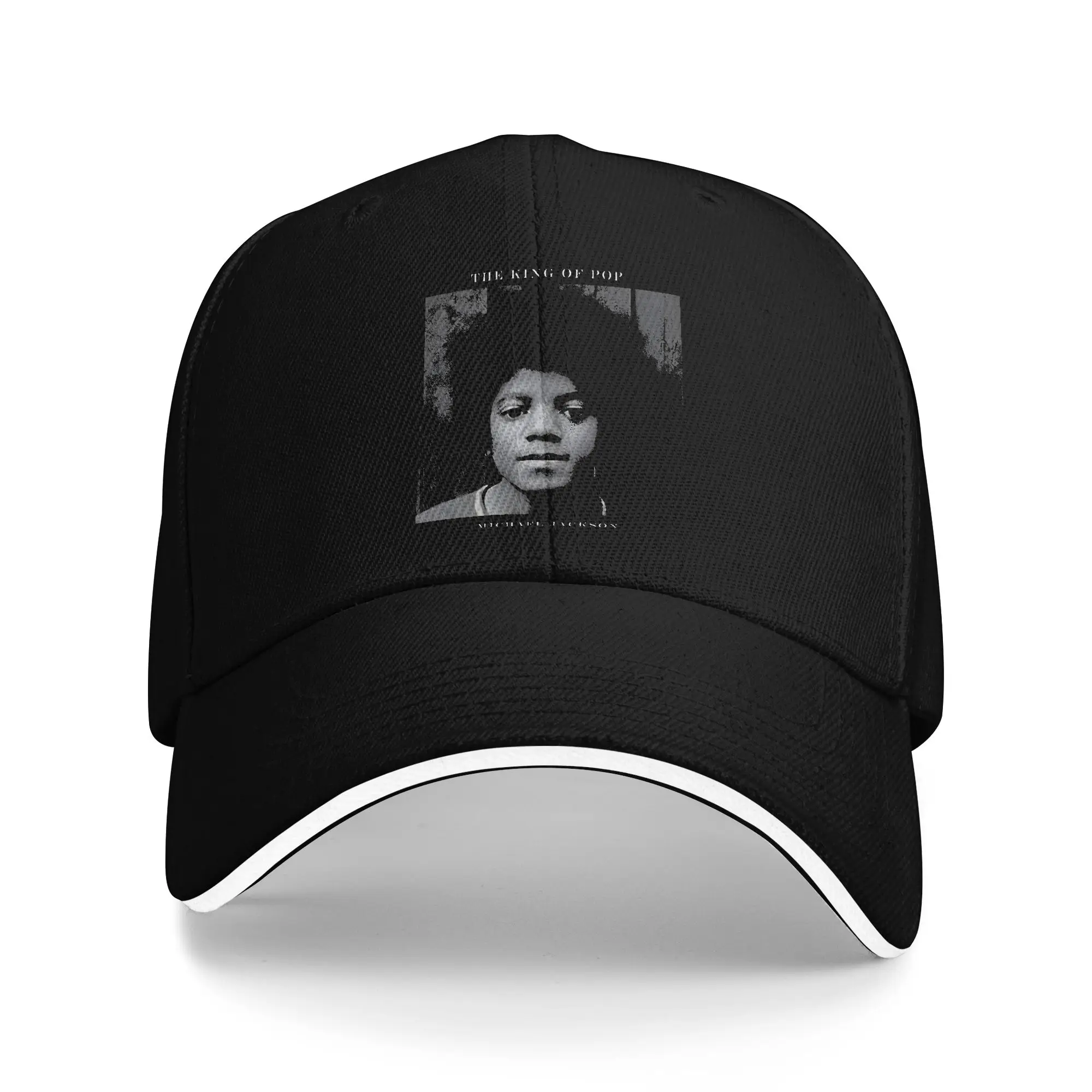 MJ king of pop  Sandwich Hat Men Women ,Vintage Hats Sports Cap Adjustable Snapback Caps Baseball Cap Winter