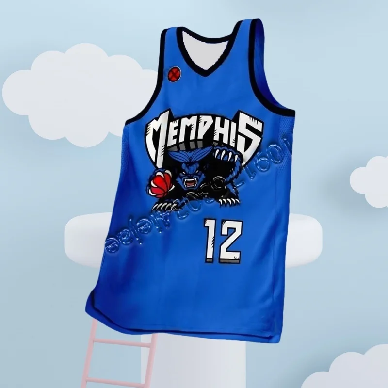 

24/25 MOTO3D mesh color printed Spanish basketball vest Malaga jersey high-quality adult sleeveless T-shirt