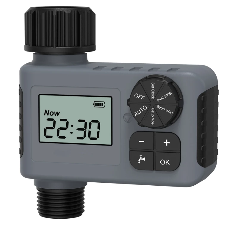 

Water Timer Sprayer 3 Modes Automatic Watering Rain Delay Manual Digital Garden Irrigation Timer IP55 Waterproof